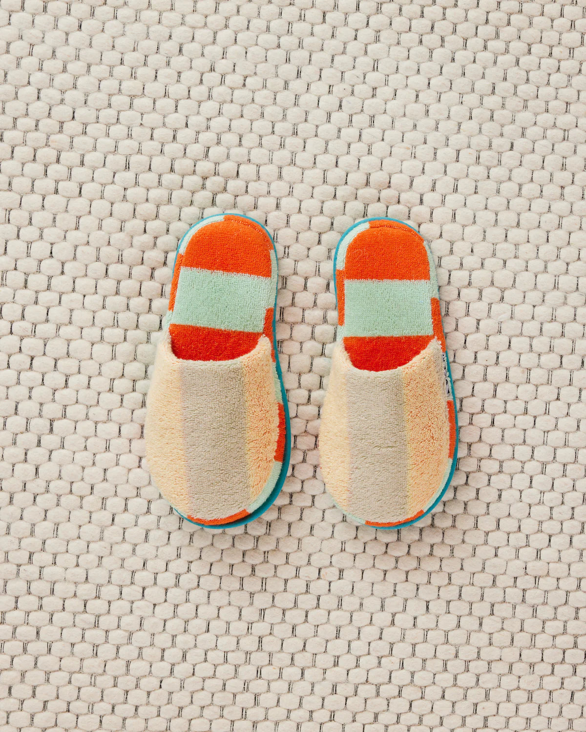 Terry Stripe Slippers