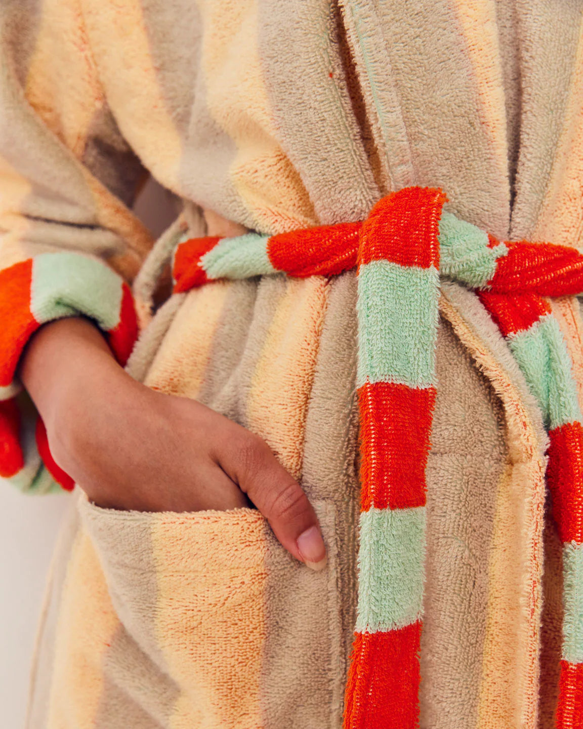 Mona Stripe Bathrobe