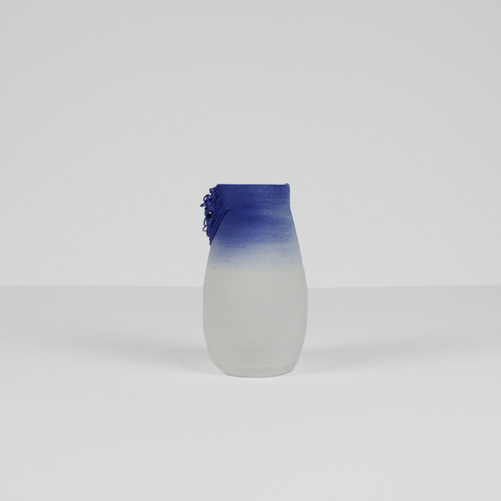 One of a Kind Vase in Gradient Blue