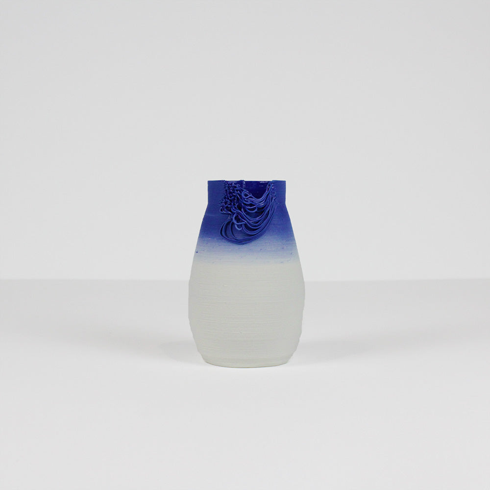 One of a Kind Vase in Gradient Blue